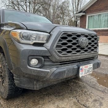 Dirty Front of Toyota Tacoma