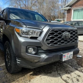 Clean Front of Toyota Tacoma